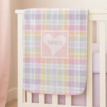 Couverture personnalisée pour bébé en madras paste