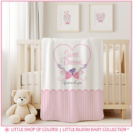 Couverture personnalisée pour bébé fille Douces Rê