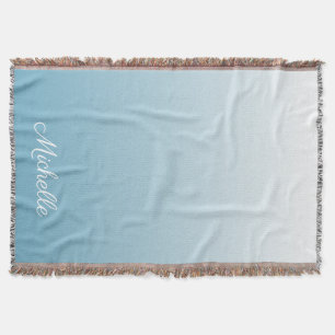 Couverture Personnel gradient ombre angel blue
