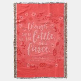 Couverture Petit Floral Rouge Mais Fierce William Shakespeare