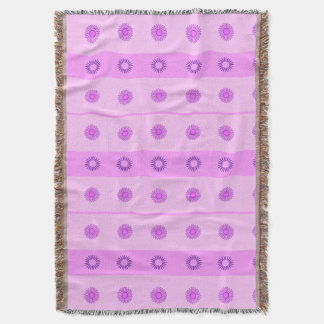 Couverture Petit motif de fleurs roses et violettes