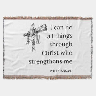 Couverture Philippiens 4:13 Bible Scripture KJV Citation