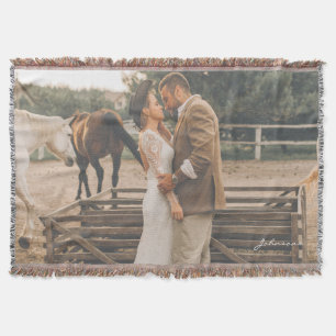 Couverture Photo de mariage personnalisée des jeunes mariés B