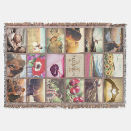 Couverture Photo monogrammée personnalisée