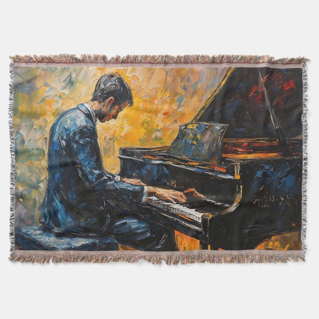 Couverture Piano Player - Peinture à l'huile (Devant)