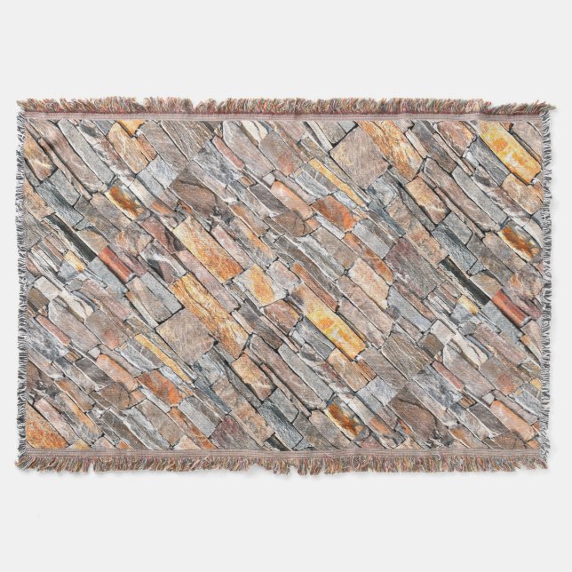 Couverture Pierre | motif en pierre naturelle | briques (Devant)