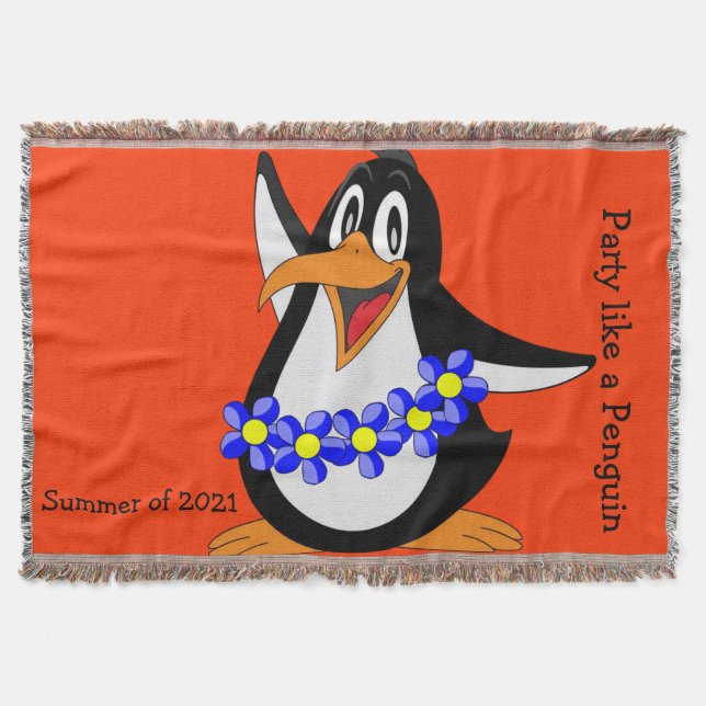 Couverture Pingouin floral de tournesol Lot (Devant)
