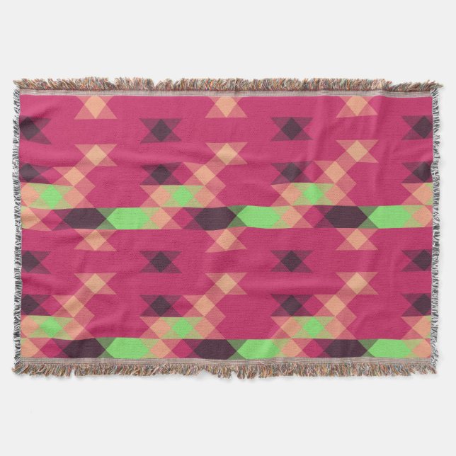 Couverture pink and green geometric (Devant)