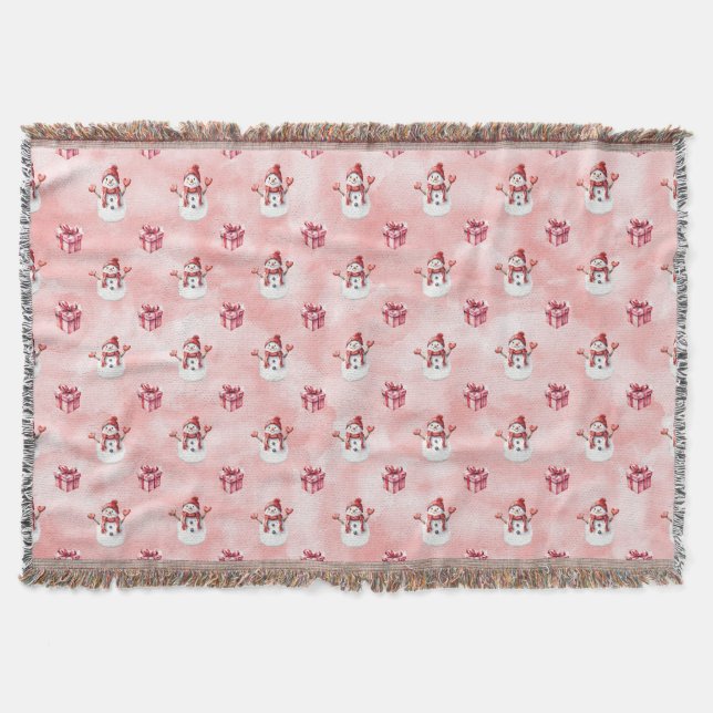 Couverture Pink Snowman Winter (Devant)
