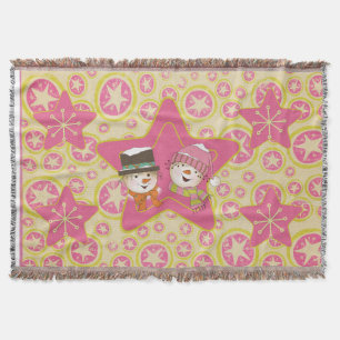 Couverture Pink Snowmen et Stars Holiday Thon