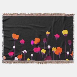 Couverture Plafonnier de jet moderne d'art floral vibrant