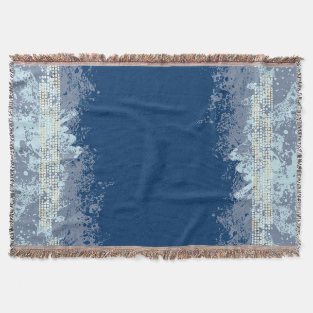 Couverture Plage à motif maritime Jeu de motif tonique (Devant)