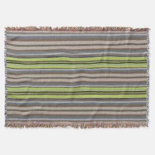 Couverture Plaid à rayures avec motif texturé