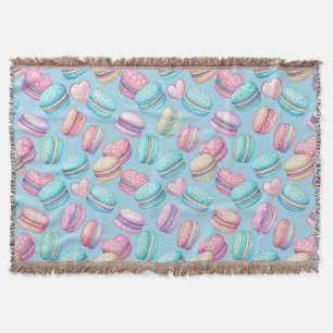 Couverture Plaid de jet pastel Macaron