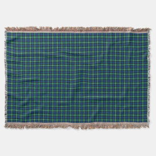 Couverture Plaid d'écossais de clan de Lamont de bleu royal