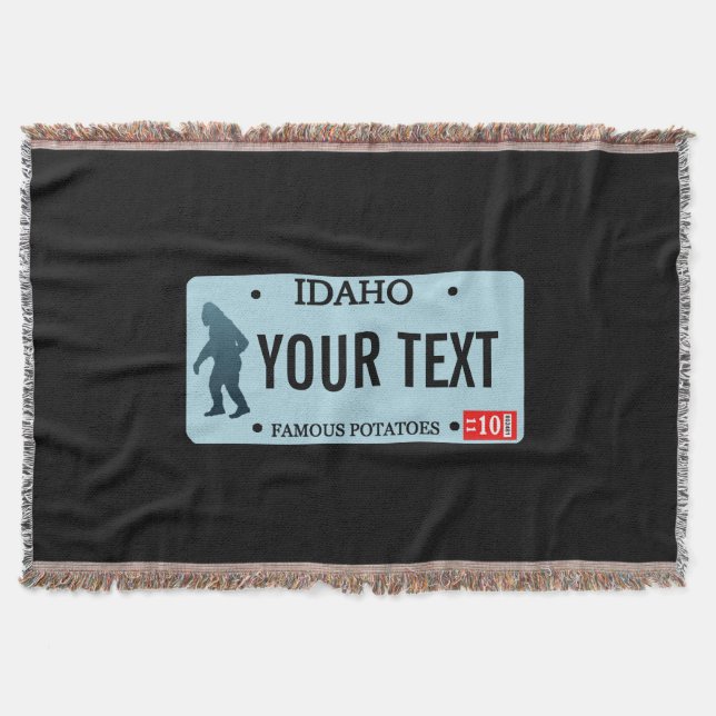 Couverture Plaque de licence Idaho Sasquatch (Devant)