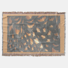 Couverture Plumes Brown de poulet noir Motif Lève-couverture