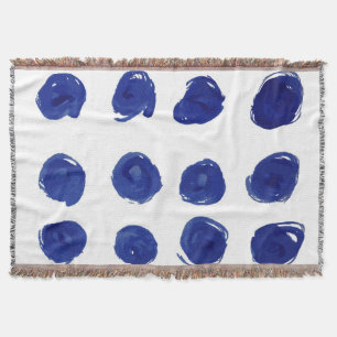 Couverture Pointillé, aquarelle bleue indigo.