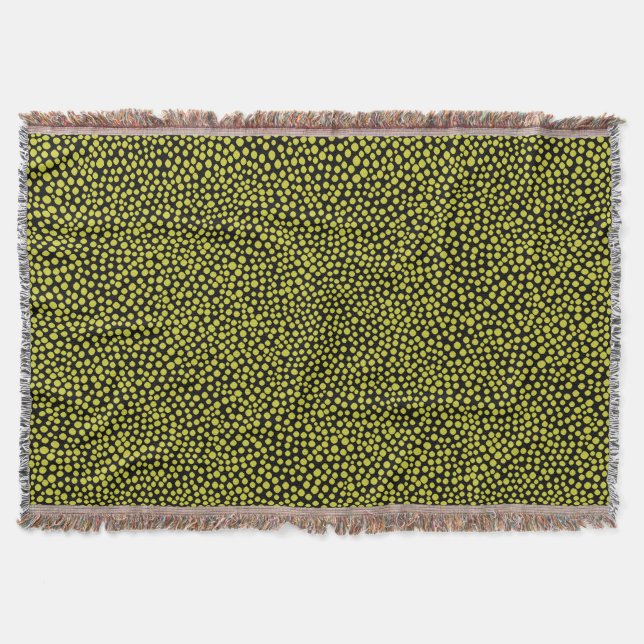 Couverture Points aléatoires - Banane jaune sur noir (Devant)