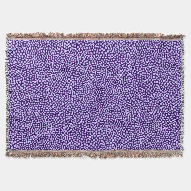 Couverture Points aléatoires - Bleu de poudre sur violet prof (Devant)