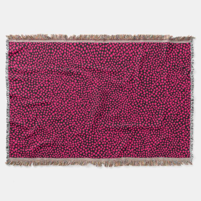 Couverture Points aléatoires - Rouge néon sur noir (Devant)