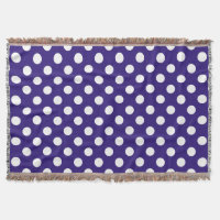 Pois blancs sur bleu foncé