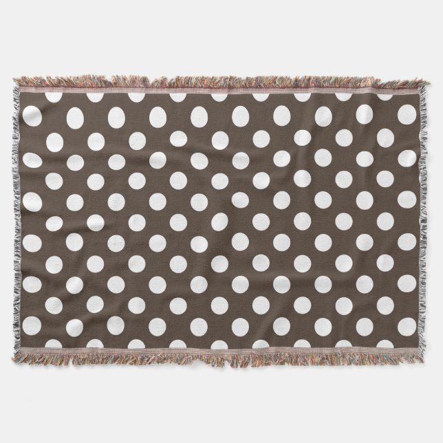 Couverture Pois blancs sur brun (Devant)