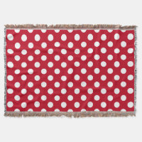 Pois blancs sur rouge