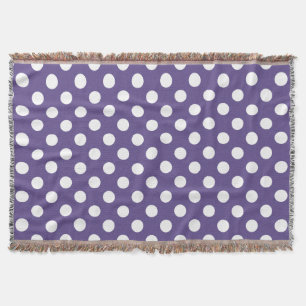 Couverture Pois blancs sur ultra violet
