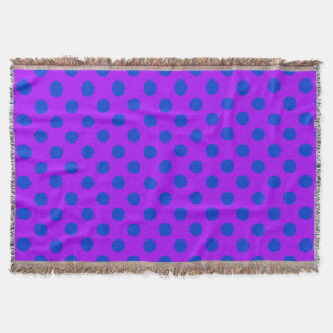 Couverture Pois bleus sur violet