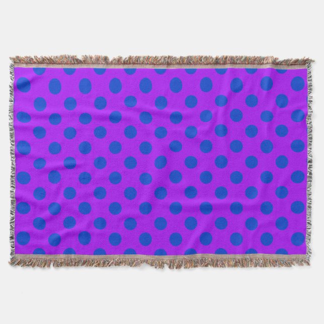 Couverture Pois bleus sur violet (Devant)