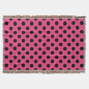 Couverture Pois noirs sur fuchsia