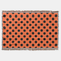 Pois noirs sur orange