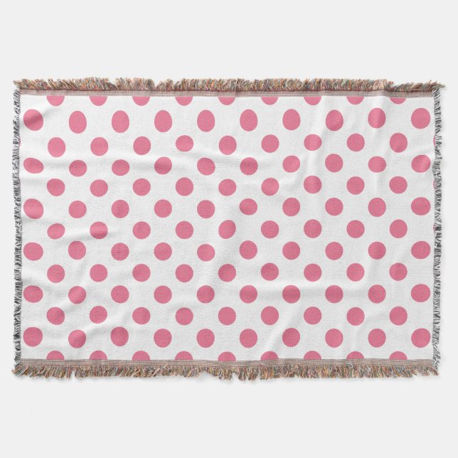 Couverture Pois rose et blanc (Devant)