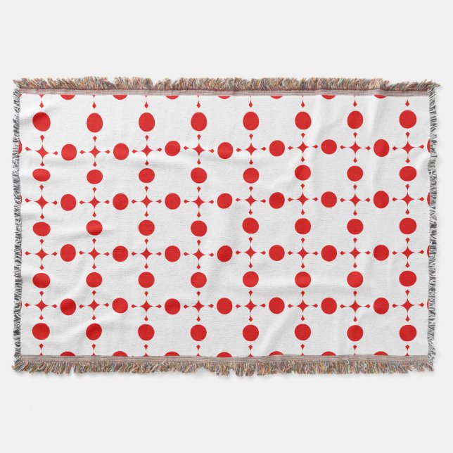 Couverture Pois rouges, Motif à points polka, points, pointil (Devant)