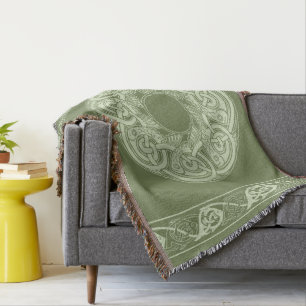 Couverture Poisson à nouer celtique en vert