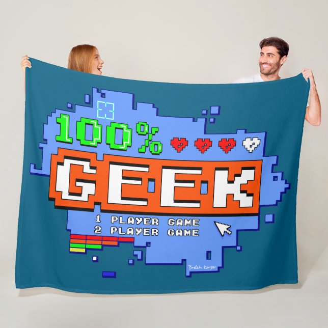 Couverture Polaire 100% Geek (En situation)