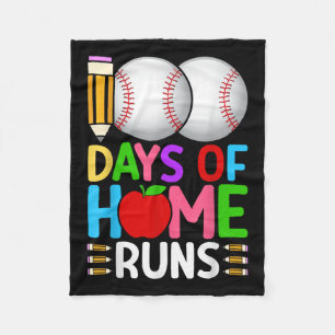 Couverture Polaire 100 Jours À Domicile Le Baseball 100E Jour De