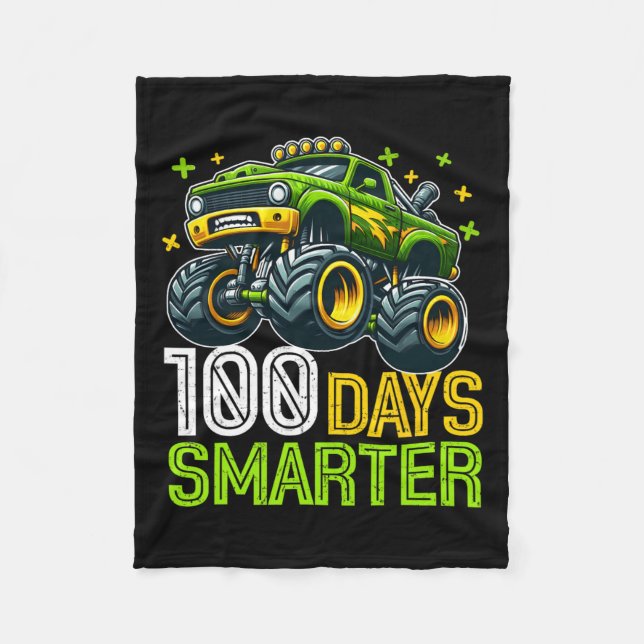 Couverture Polaire 100 Jours Camion Monster Smarter 100 Jours D'École (Devant)