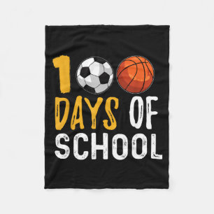 Couverture Polaire 100 jours de classe football soccer