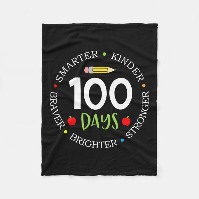 Couverture Polaire 100 Jours De L'Équipe Enseignante De L'École Enfan (Devant)
