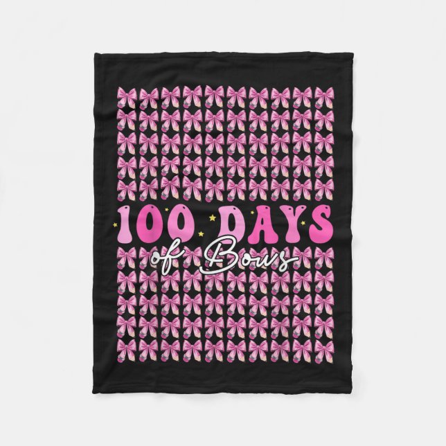 Couverture Polaire 100 Jours De Vaches Coquette 100E Jour D'École (Devant)