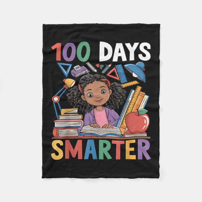 Couverture Polaire 100 Jours D'École Chemise Afro Fille Enfants 100èm (Devant)