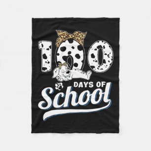 Couverture Polaire 100 Jours D'École Dalmatienne Chien Garçons Filles
