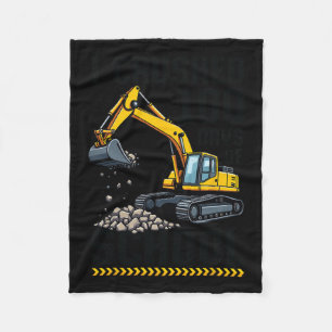 Couverture Polaire 100 Jours D'École Enfant Boy Construction Véhicule