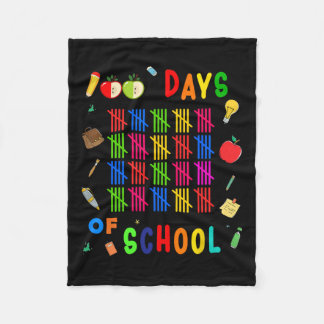 Couverture Polaire 100 Jours D'Enseignant De L'École Premier 100 Jour