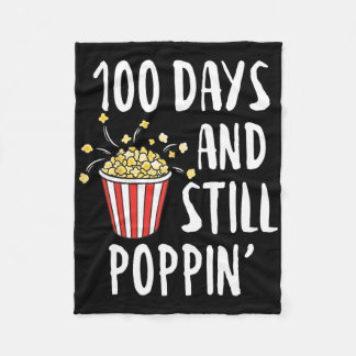 Couverture Polaire 100 Jours Et Encore Poppin Popcorn Enfants 100e Jo
