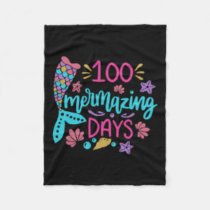 Couverture Polaire 100 Jours Merveilleux De L'École Mermaid Tail Girl