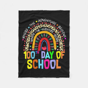 Couverture Polaire 100e Jour De L'Enseignant Étudiant 100 Jours Intel