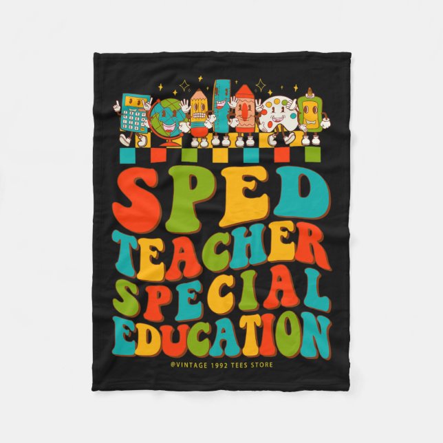 Couverture Polaire 100ème Jour De L'École Enseignant De Sped Enseigna (Devant)